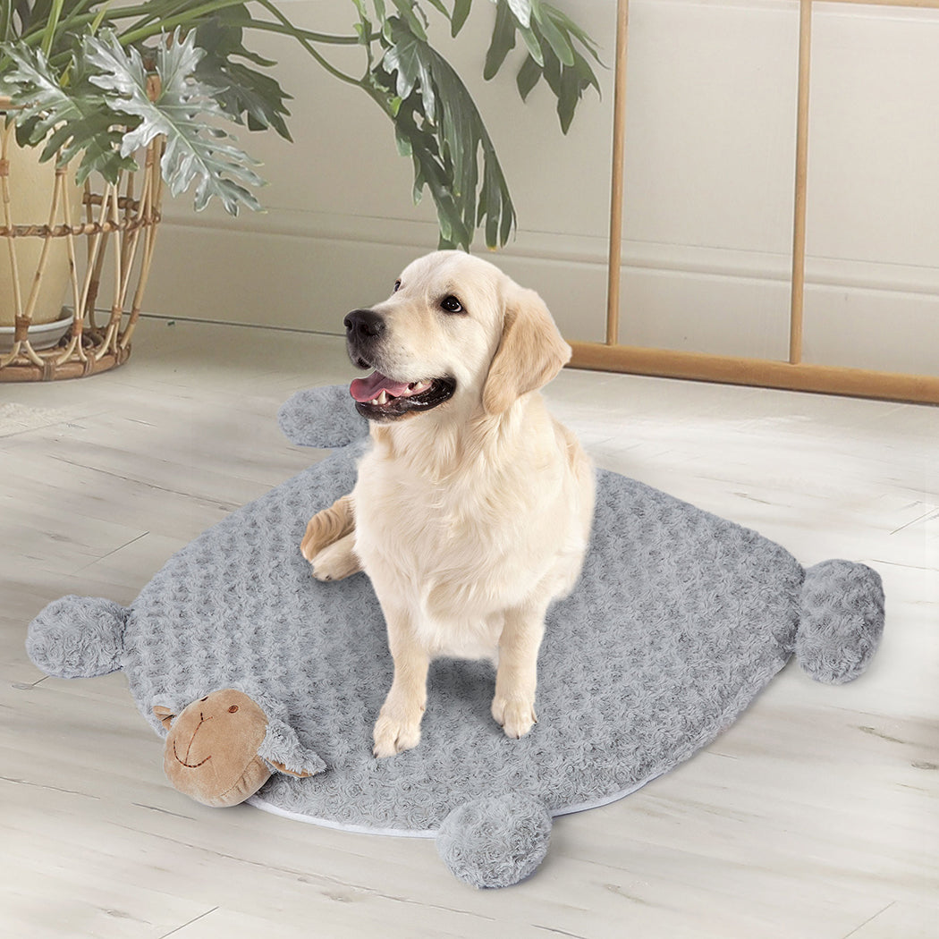 PaWz Pet Bed Cat Calming Bed Dog Squeaky M Grey Medium-1975420450200752135