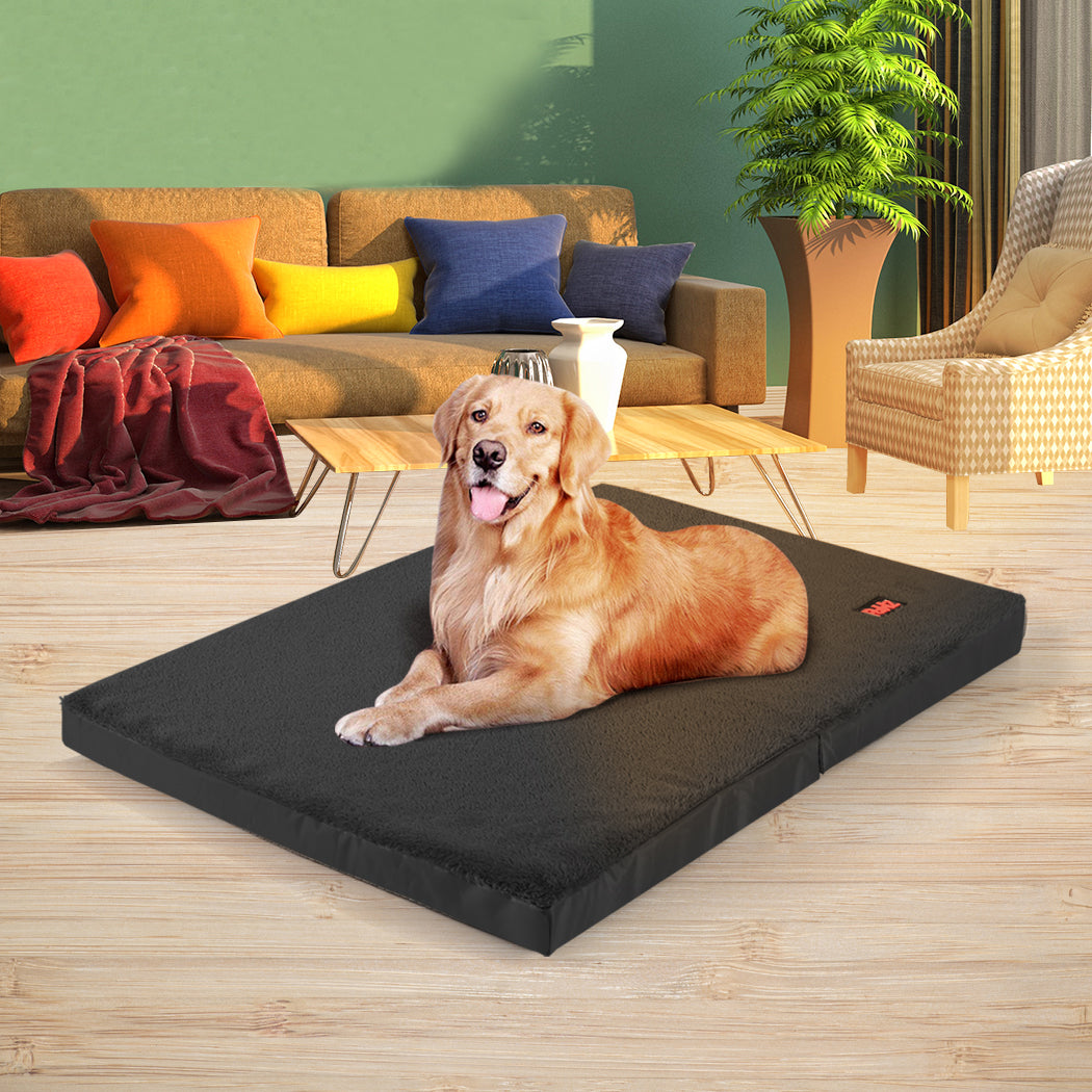 PaWz Pet Bed Foldable Dog Puppy Beds Black X-Large-1973193902240436231