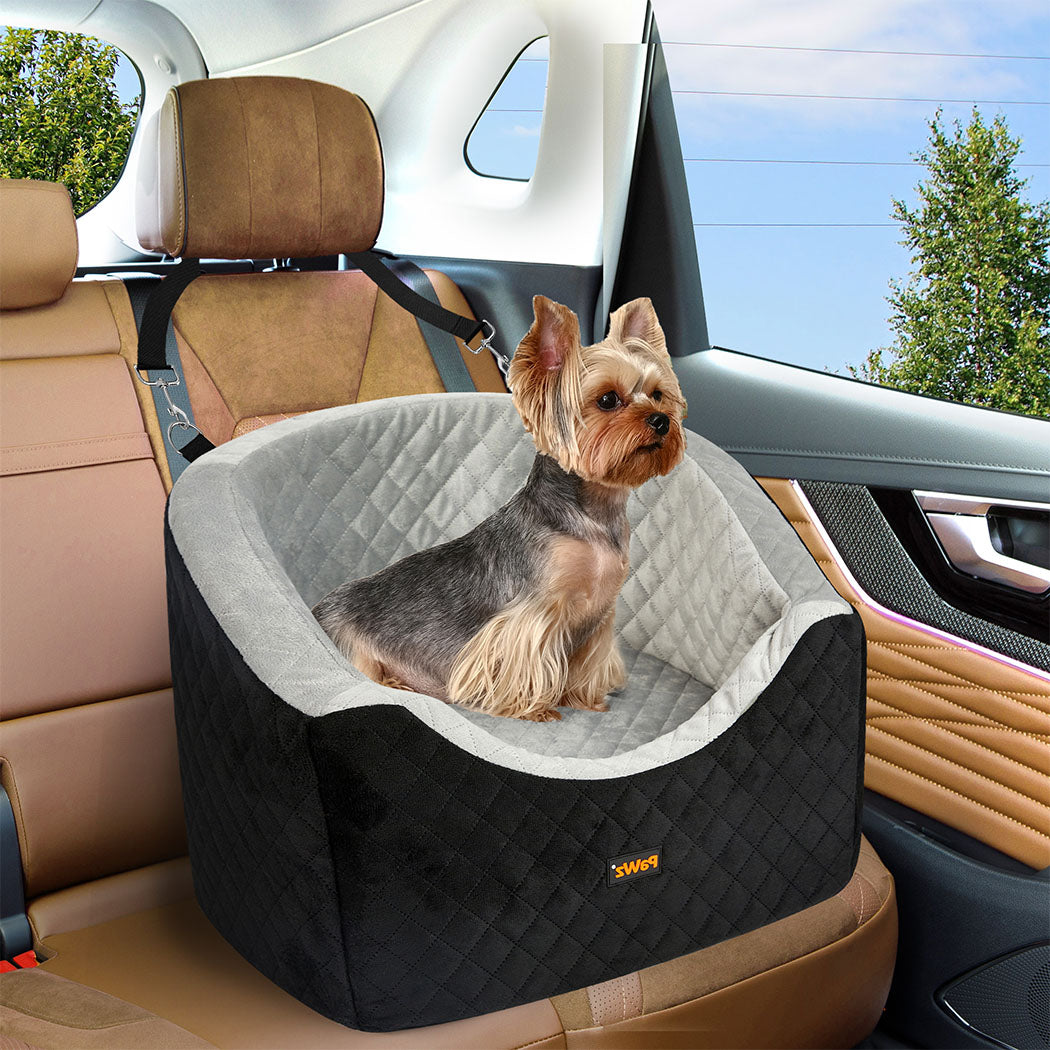 Pawz Dog Car Booster Seat Belt Pet Safe Protector Travel Bed-1973193524476252167