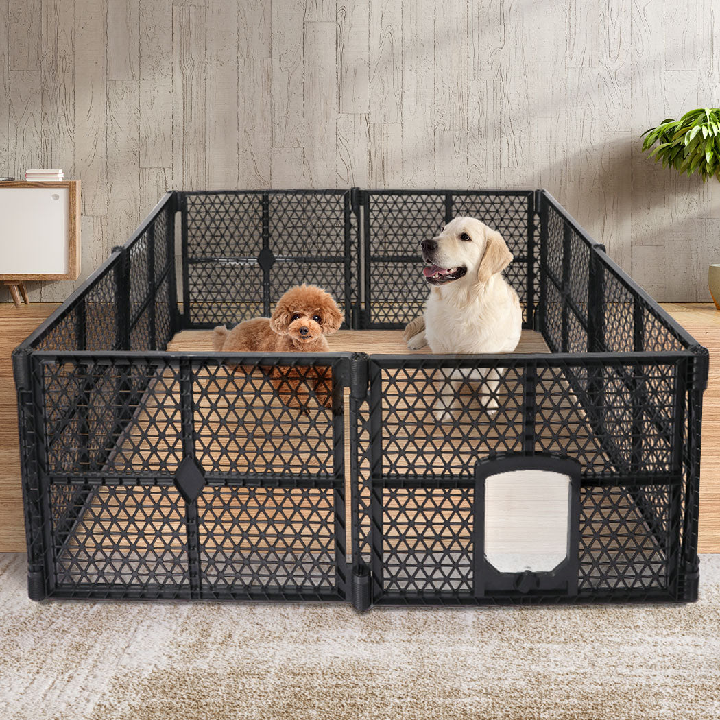 PaWz Pet Playpen Folding Dog Plastic L Large-1973193651718852615