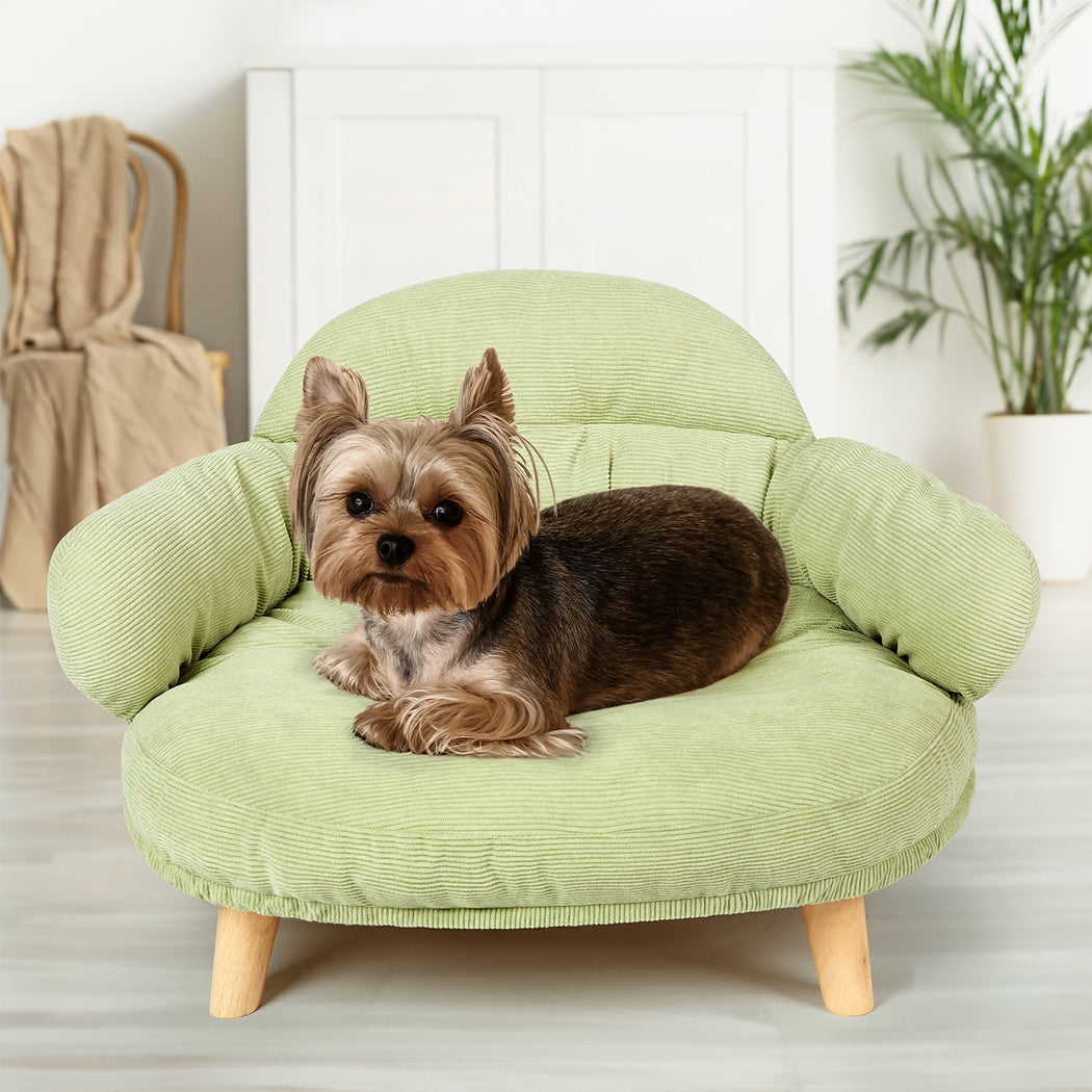 Pawz Elevated Pet Dog Cat Sofa Bed Couch XL Size Green-1973193512186941447