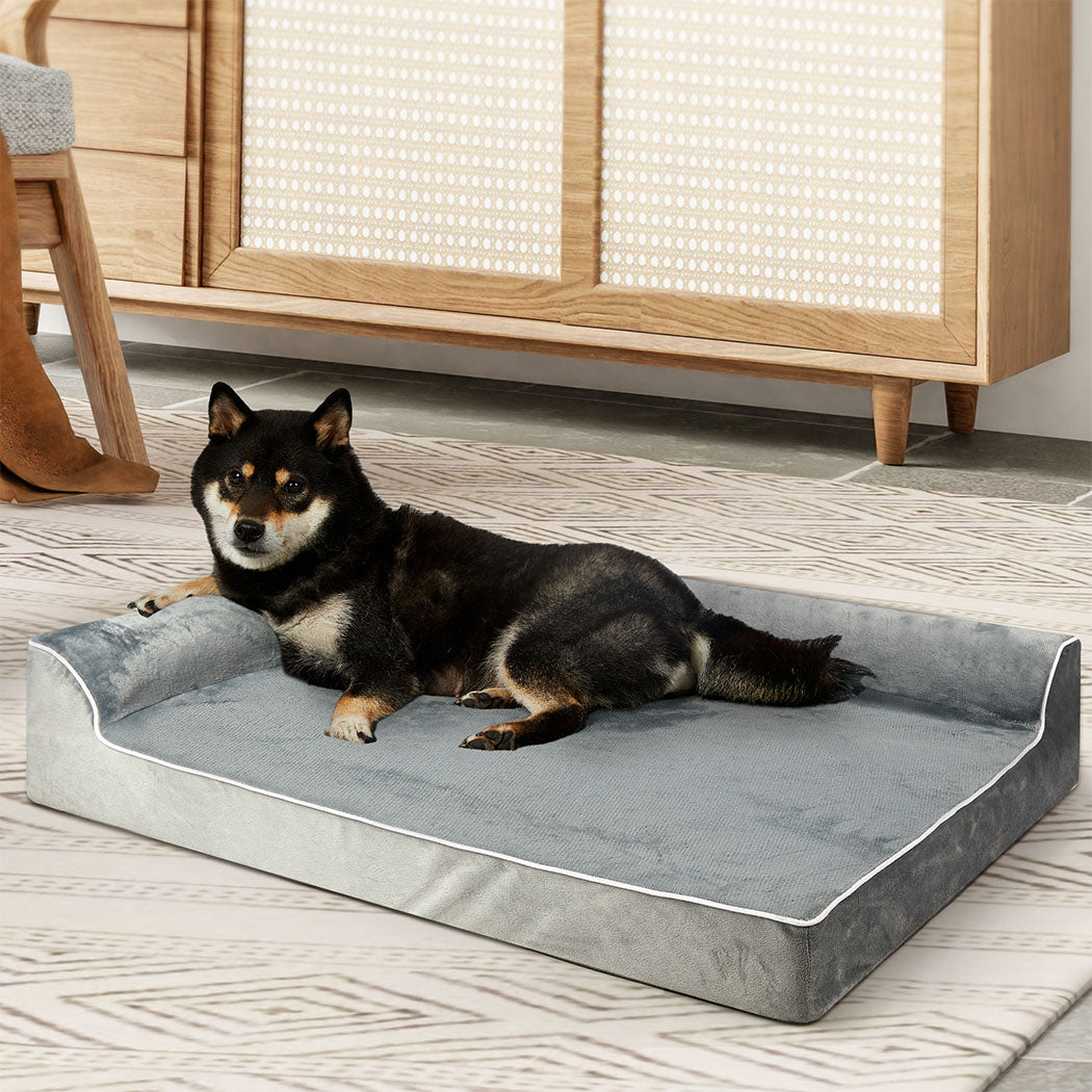 Pawz Orthopedic Dog Bed L Grey-1975420325168549895