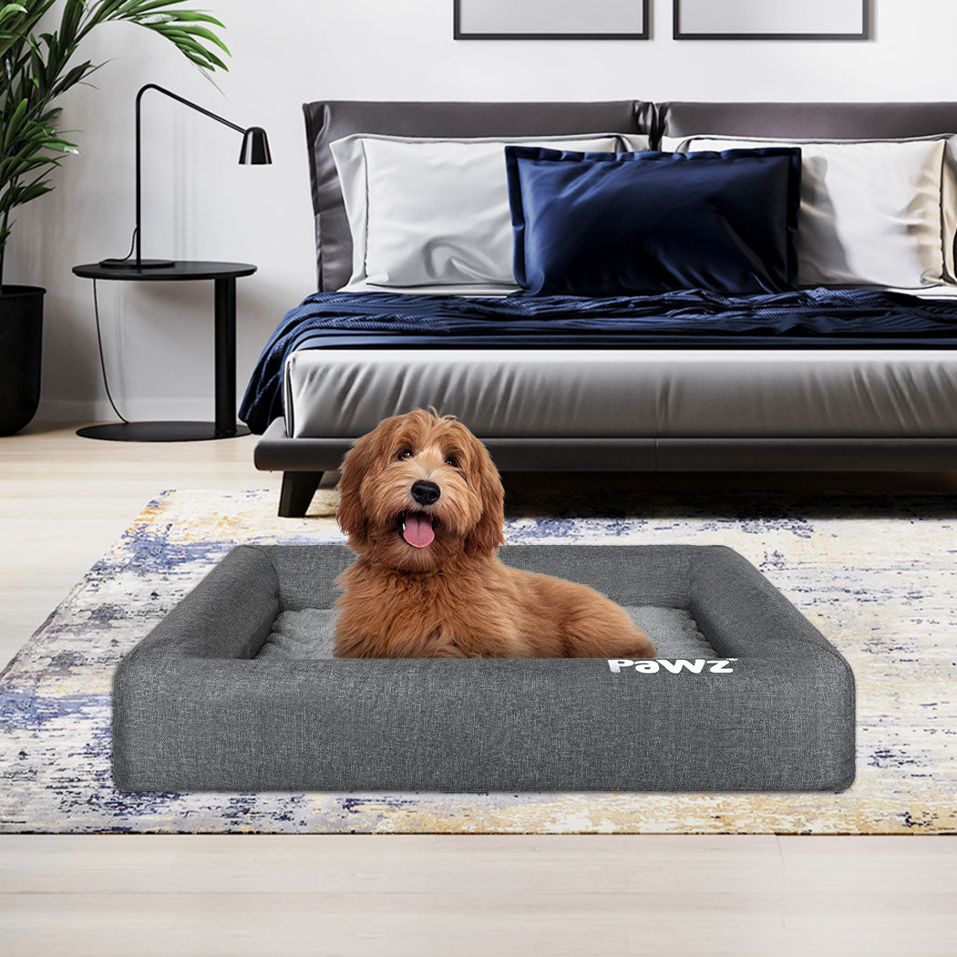 PaWz Memory Foam Pet Bed Calming Dog M Medium-1973193677442519047
