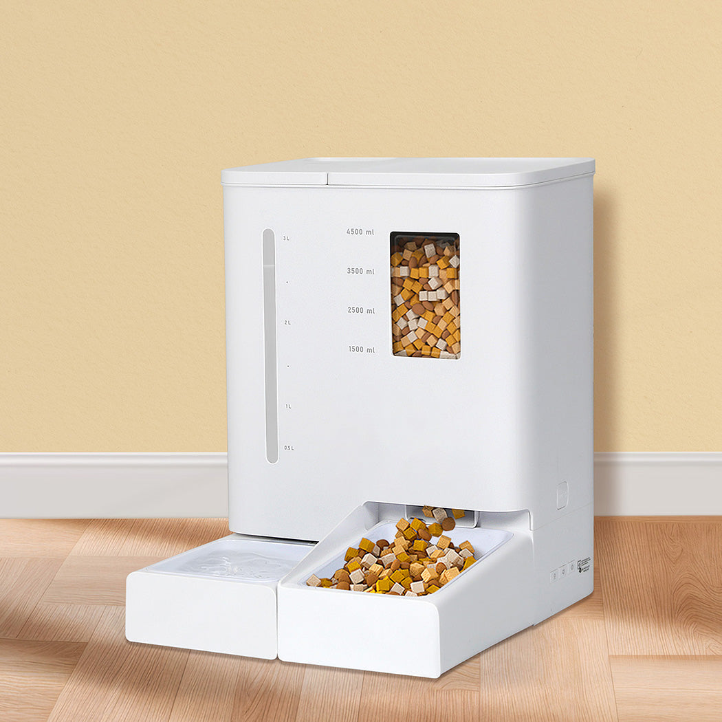 Pawz 2-in-1 Automatic Pet Cat Dog Feeder Water Set-1975420344185524231