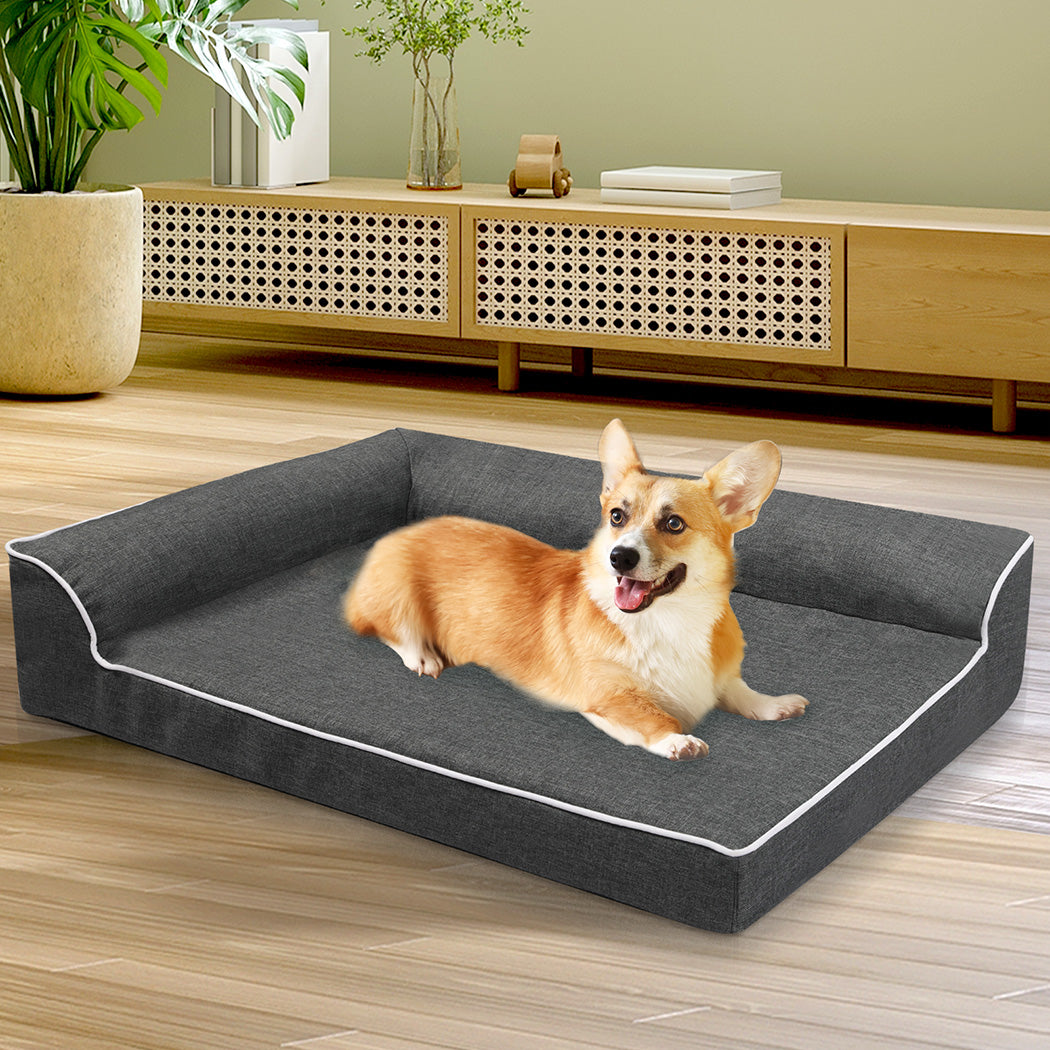 Pawz Orthopedic Dog Bed L Grey-1975420324950446087