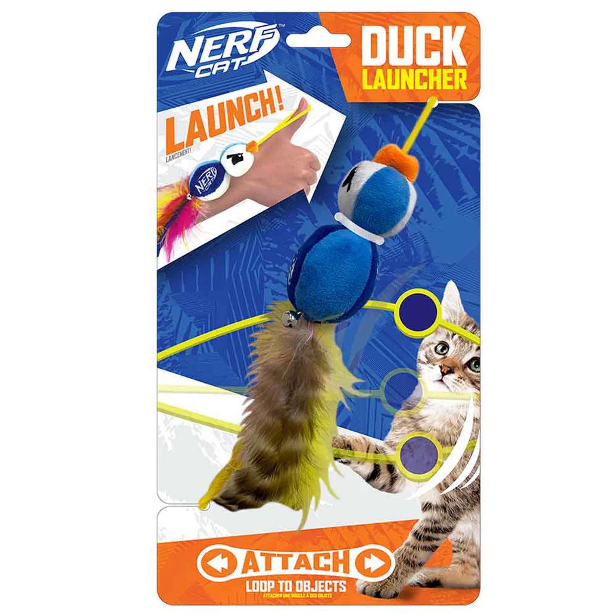 Nerf Cat Plush Elastic Launching Duck