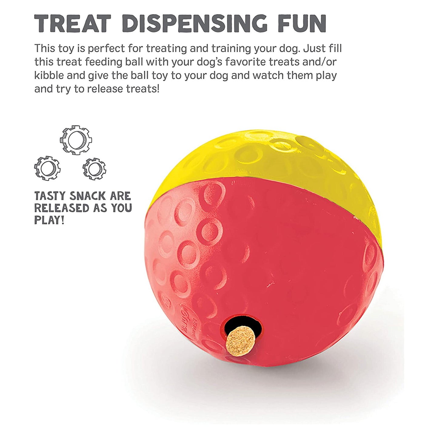 Nina Ottosson Treat Tumble Ball (Red/Yellow) Large