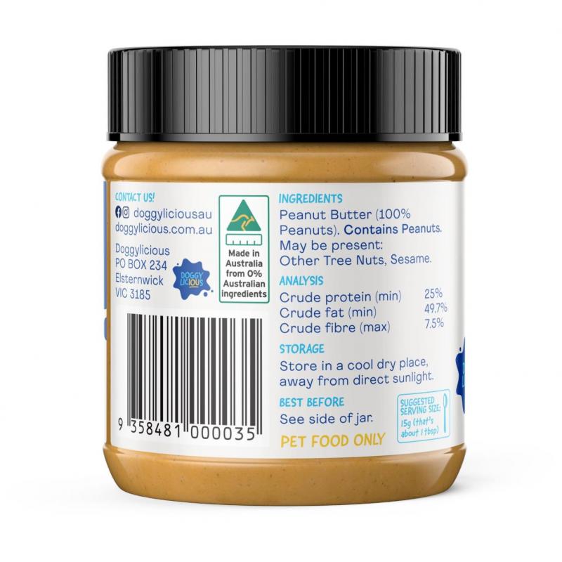 Doggylicious Peanut Butter Original 250g