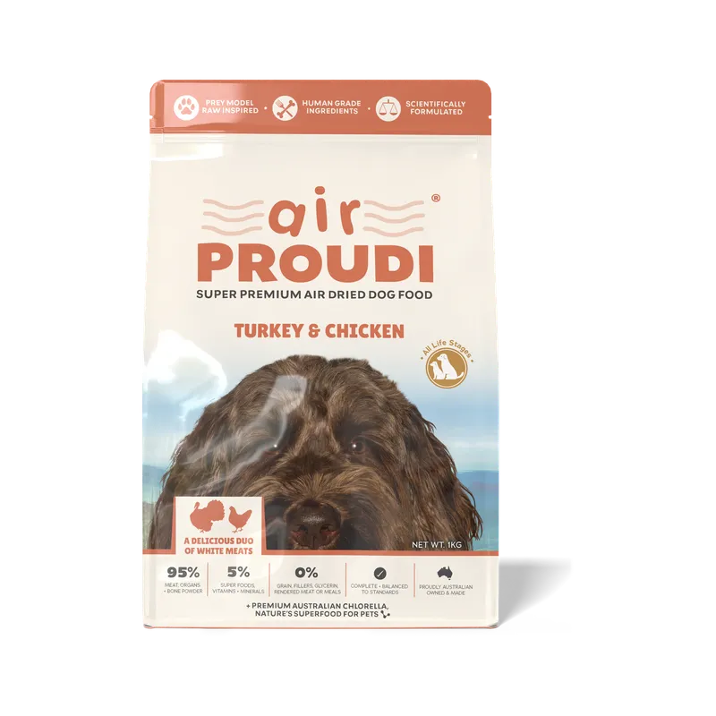 Air Proudi Dog Food Turkey & Chicken 1kg