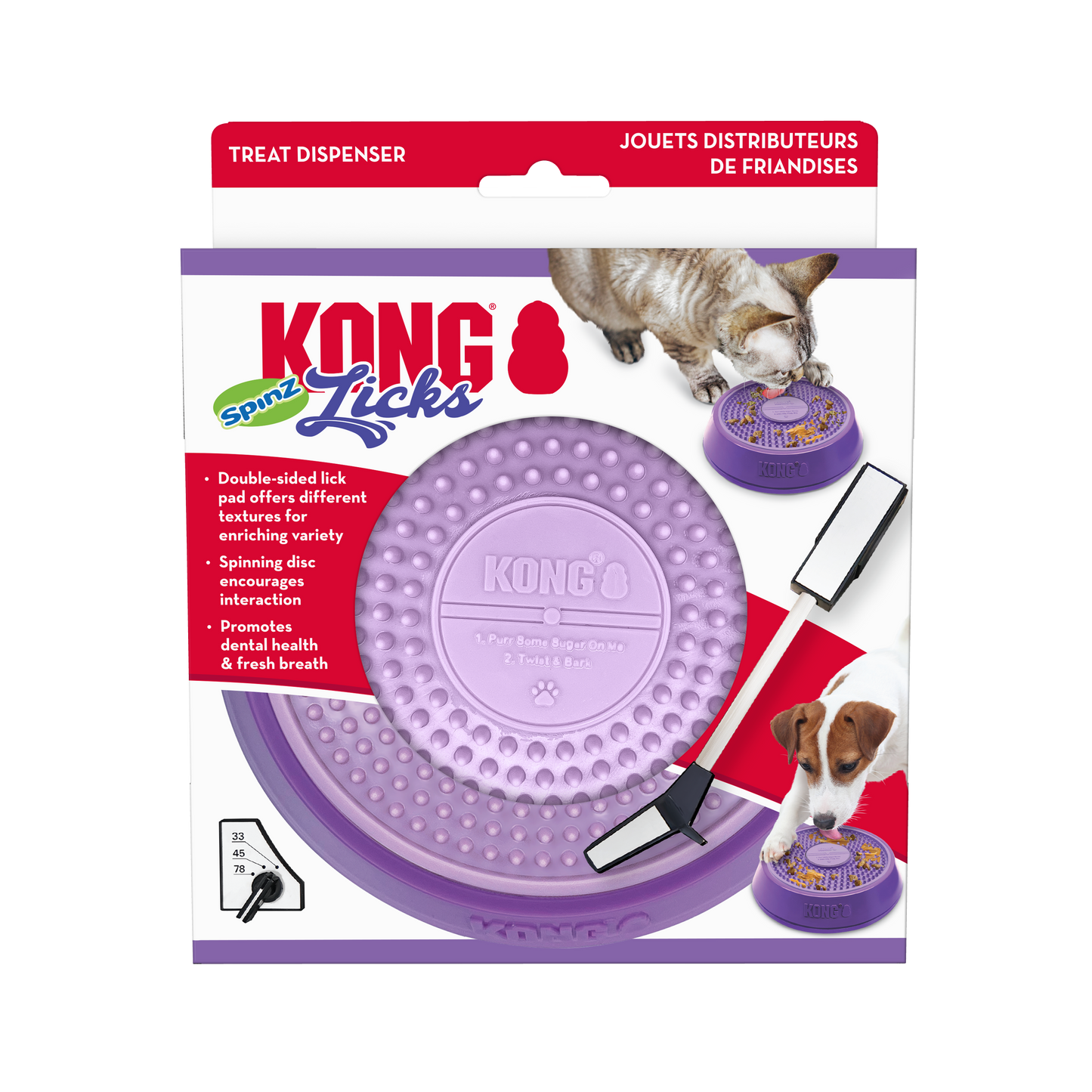 KONG Licks Spinz Small
