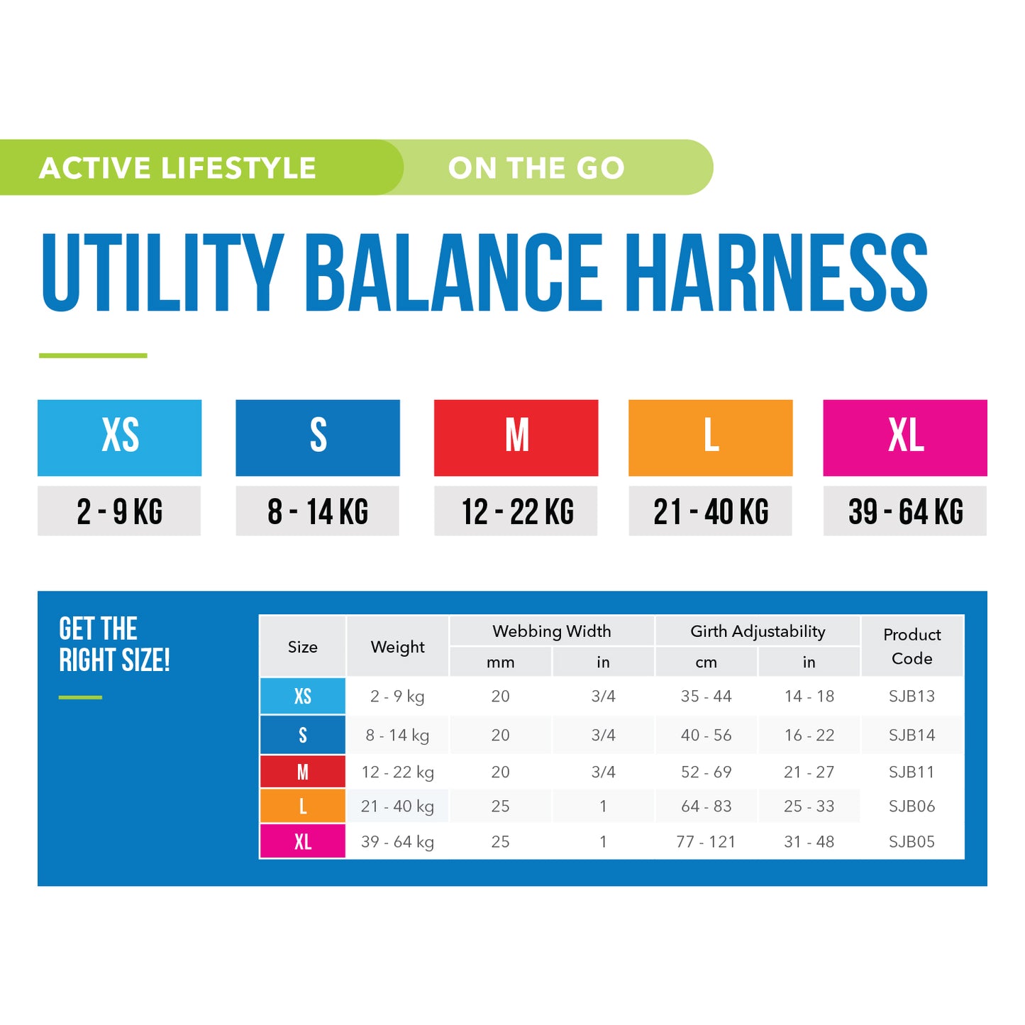 Rogz Utility Balance Harness Pink