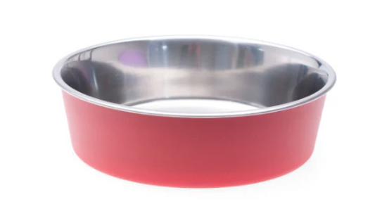 Stainless Steel Bowl Red  21CM BOWL