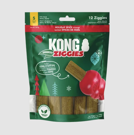 KONG Ziggies Enhanced Holiday Spice Sm 7oz