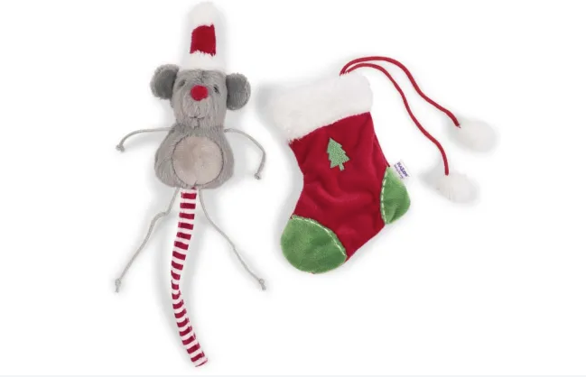 Kitty Christmas Mouse in Stocking