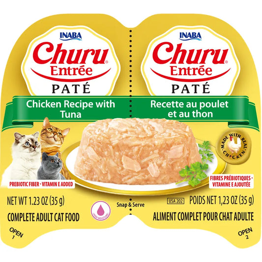 Inaba Cat Churu Entree Pate Chicken & Tuna 35g Twin