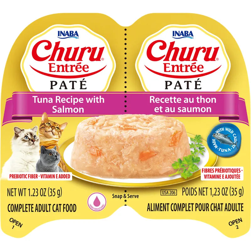 Inaba Cat Churu Entree Pate Tuna & Salmon 35g Twin