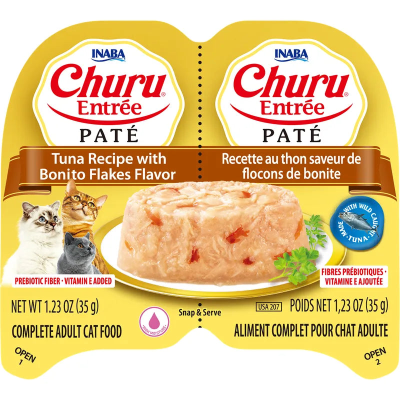 Inaba Cat Churu Entree Pate Tuna Bonito 35g Twin