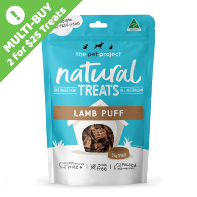 The Pet Project Lamb Puffs 55g