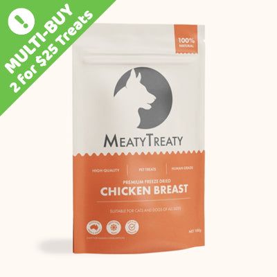 Meaty Treaty Freeze Dried Chicken Breast 100g