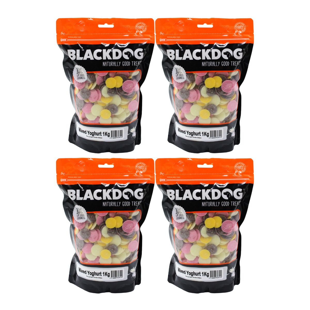 Blackdog Mixed Yoghurt Drops 1kg x4-1996005524629491713