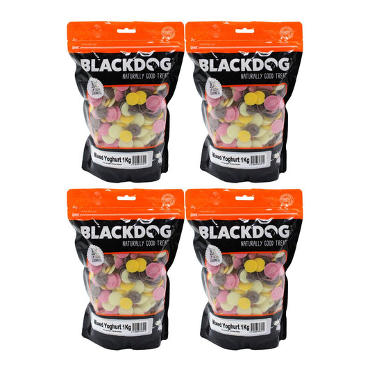 Blackdog Mixed Yoghurt Drops 1kg x4-1996005524629491713