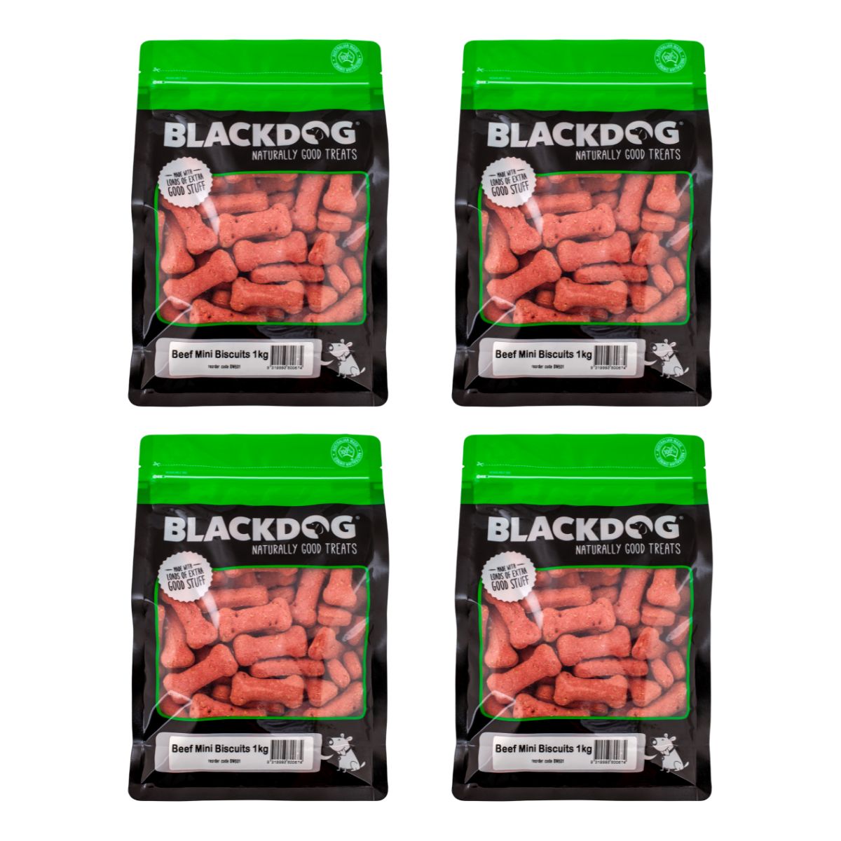 Blackdog Mini Beef Biscuits 1kg x 4pk-1996005502663921666