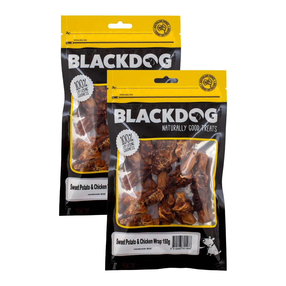 Blackdog Sweet Potato & Chicken 150g x 2pk-1996005498964545536