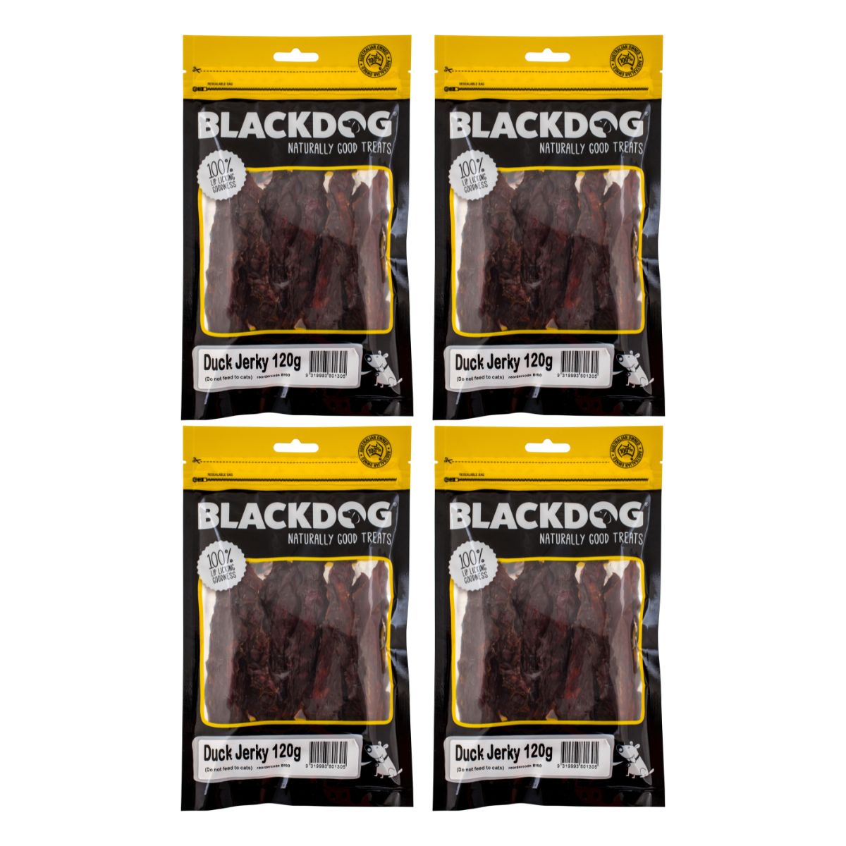 Blackdog Dog Treats Duck Jerkey 120g x4-1996005523824185345