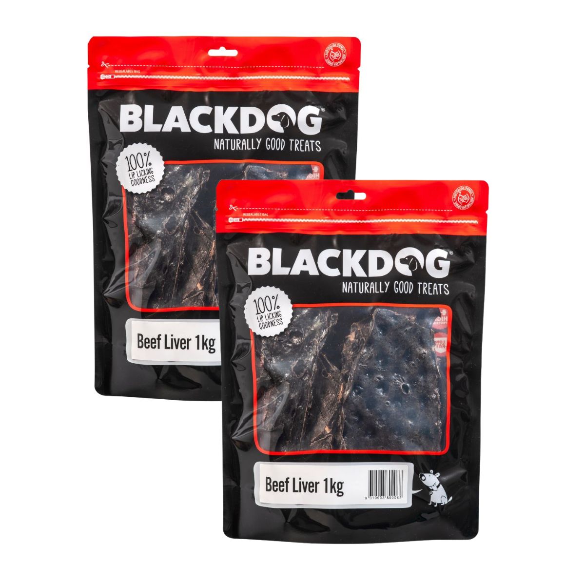 Blackdog Beef Liver 1kg x2-1996005522523951106