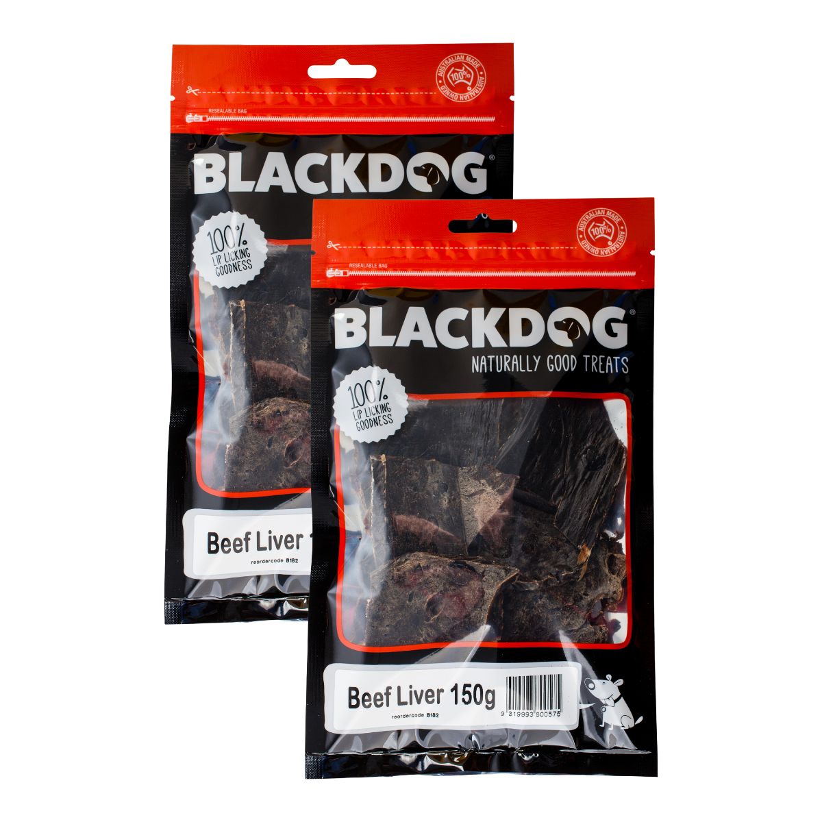 Blackdog Beef Liver 150g x 2pk-1996005496997416960