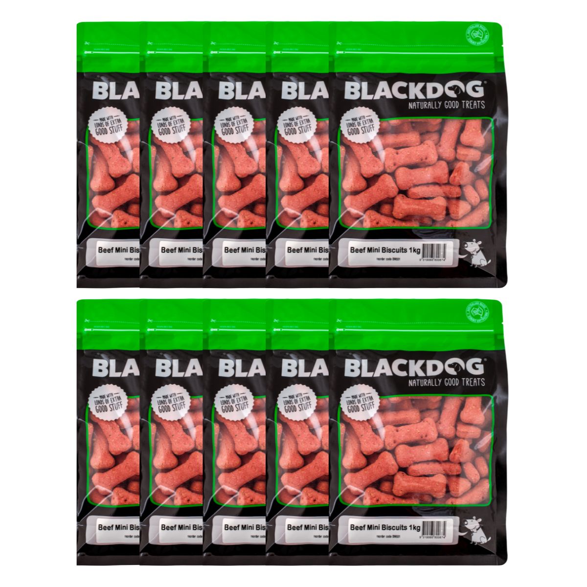 Blackdog Mini Beef Biscuits 1kg x10-1996005524801458177