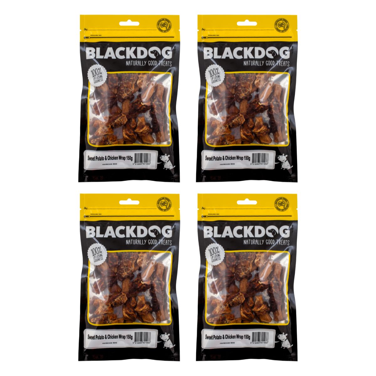 Blackdog Sweet Potato & Chicken 150g x 4pk-1996005499295895554