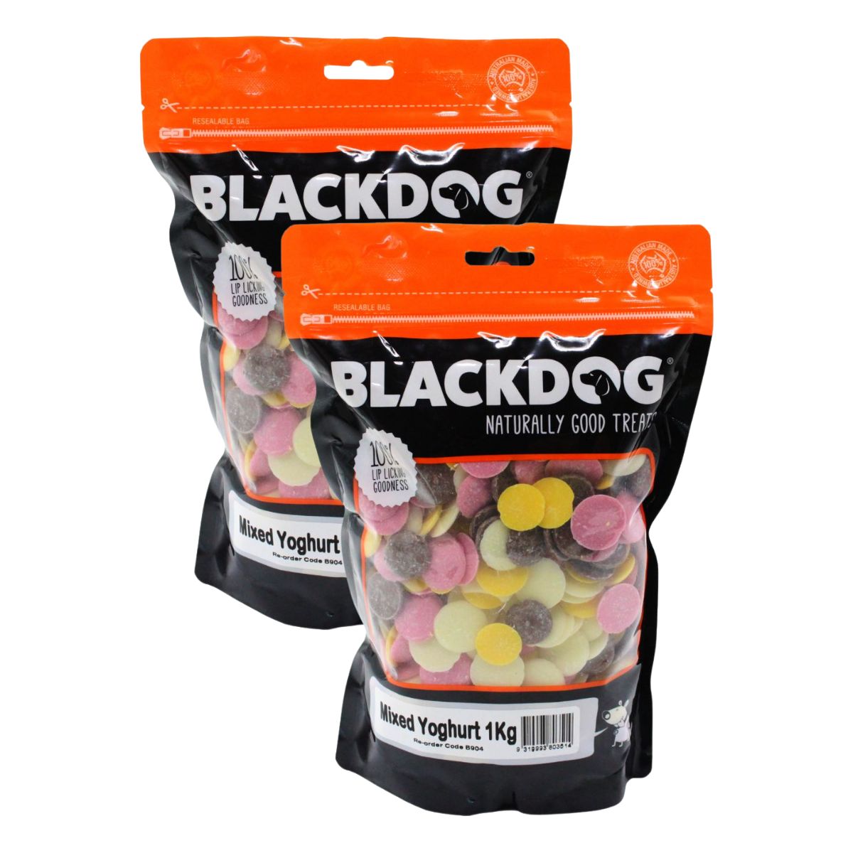 Blackdog Mixed Yoghurt Drops 1kg x 2pk-1996005501862809602