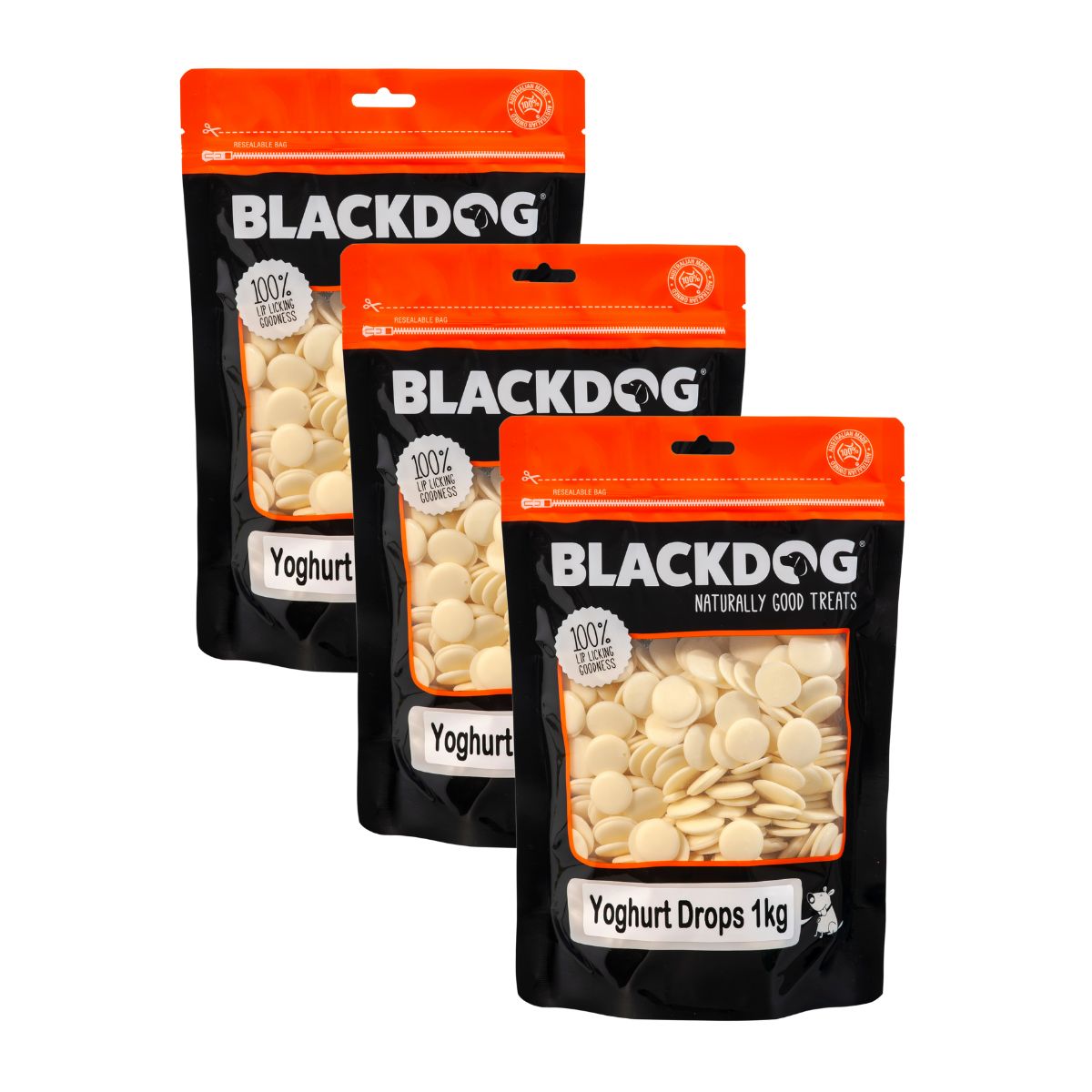 Blackdog Yoghurt Drops 1kg x 3pk-1996005501539848193