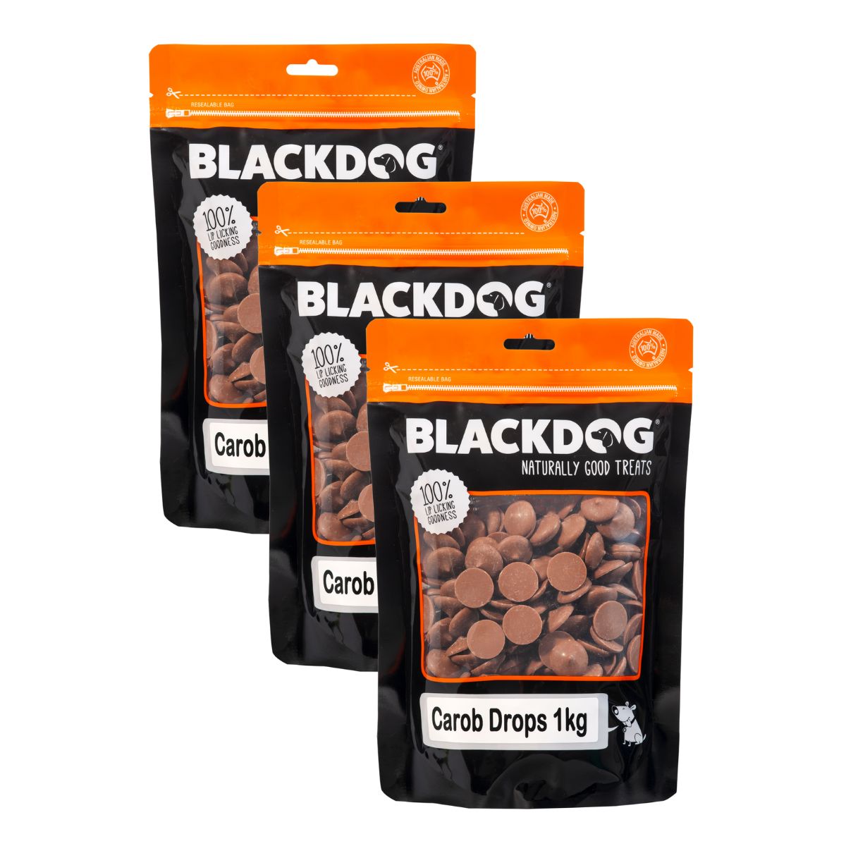 Blackdog Carob Buttons 1kg x 3pk-1996005501057503234
