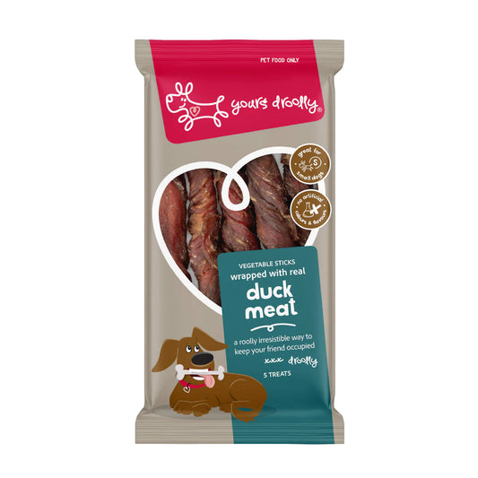 Yours Droolly Duck Wrap Sticks Medium 4pk