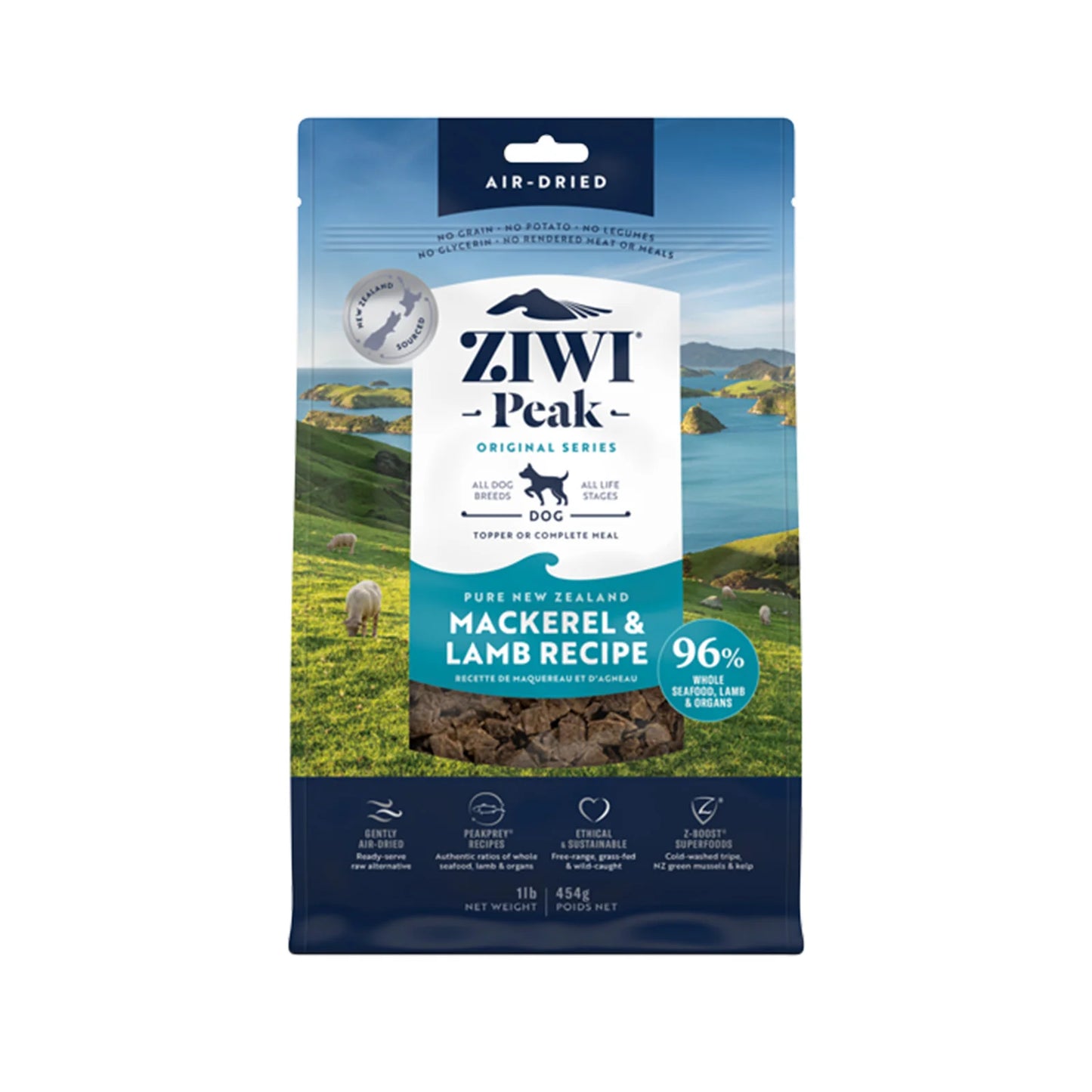 Ziwi Peak Dog Mackerel & Lamb 454g