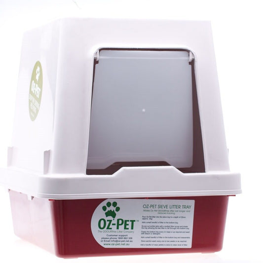 Hooded Litter Tray With Flap Door 45cm x 40cm x 40cm