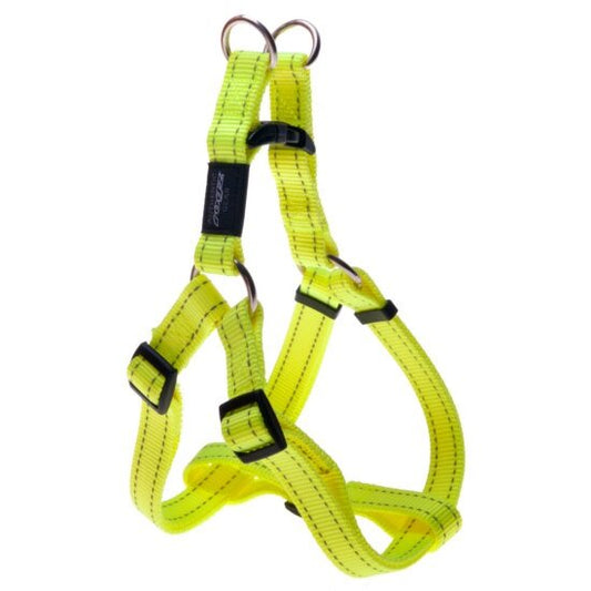 Rogz Classic Step-In Harmess Dayglow Yellow SMALL