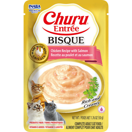 Inaba Cat Churu Entree Bisque Chicken & Salmon 50g