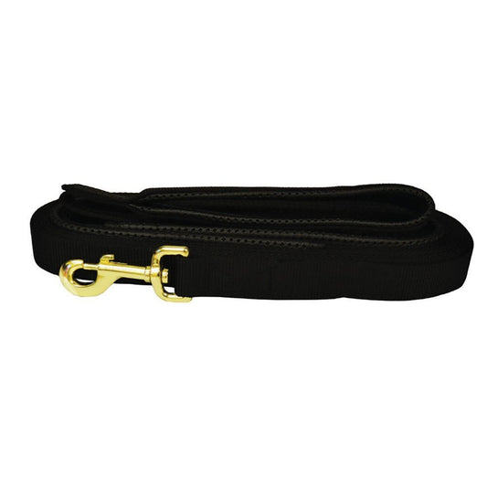 Flat Nylon Dog Recall Lead 7m Black