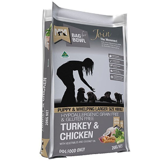 Meals For Mutts Puppy Large GLF & GRF Turkey & Chicken 20Kg