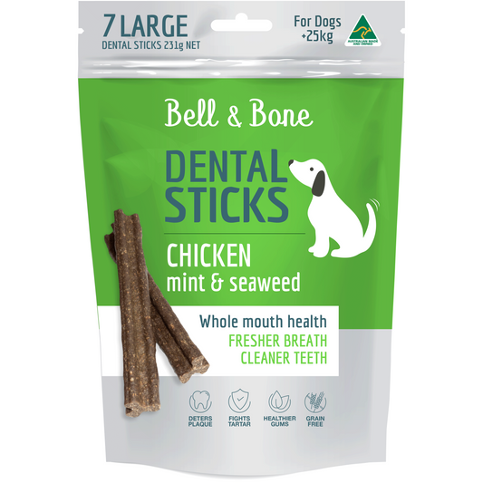Bell & Bone Dental Sticks Chicken, Mint & Seaweed LARGE