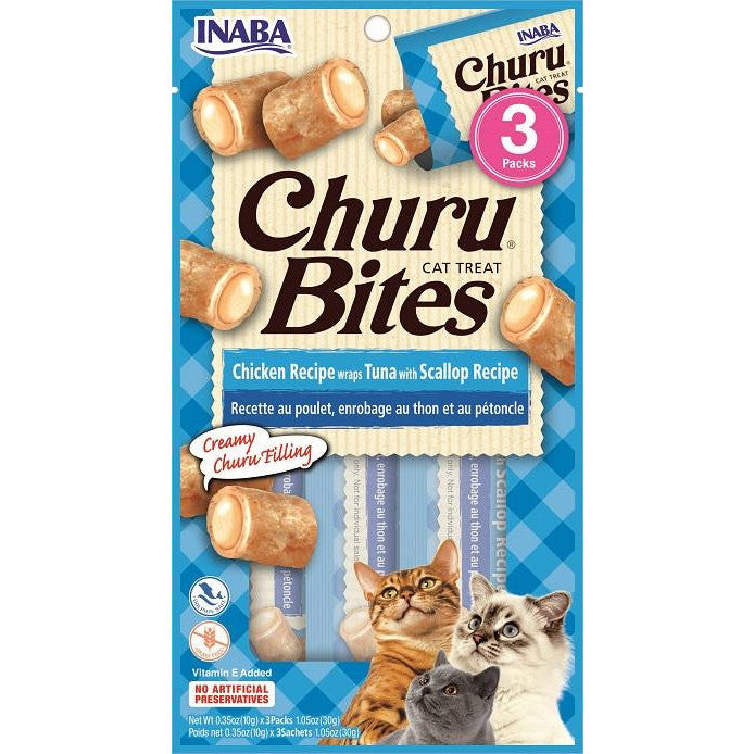 Inaba Churu Wrap Bites Tuna & Scallop 30g