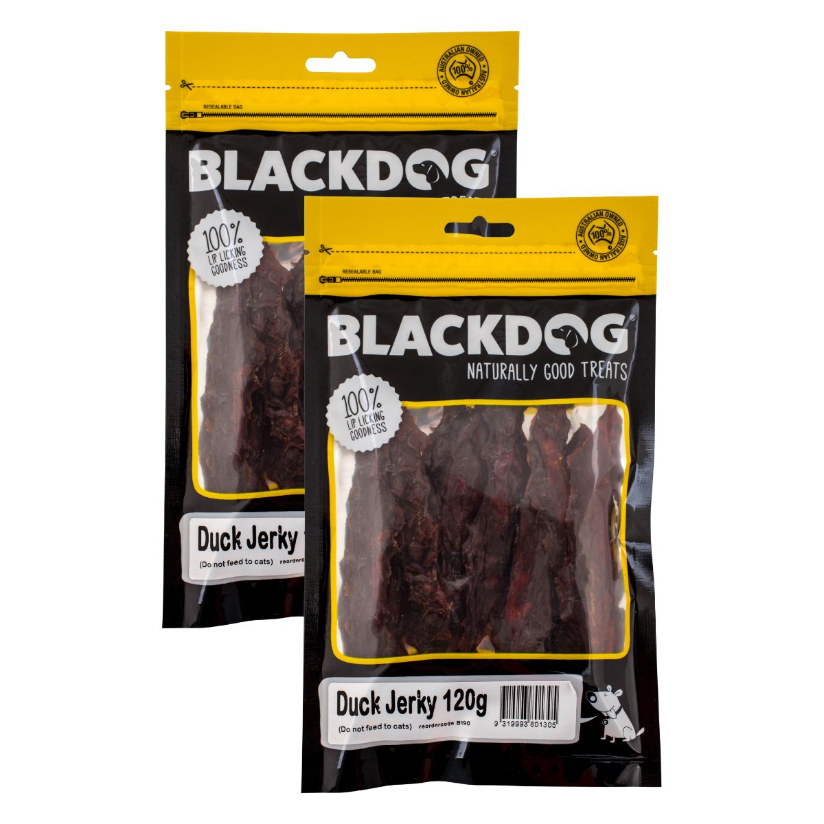 Blackdog Dog Treats Duck Jerkey 120g x2-1996005523505418240