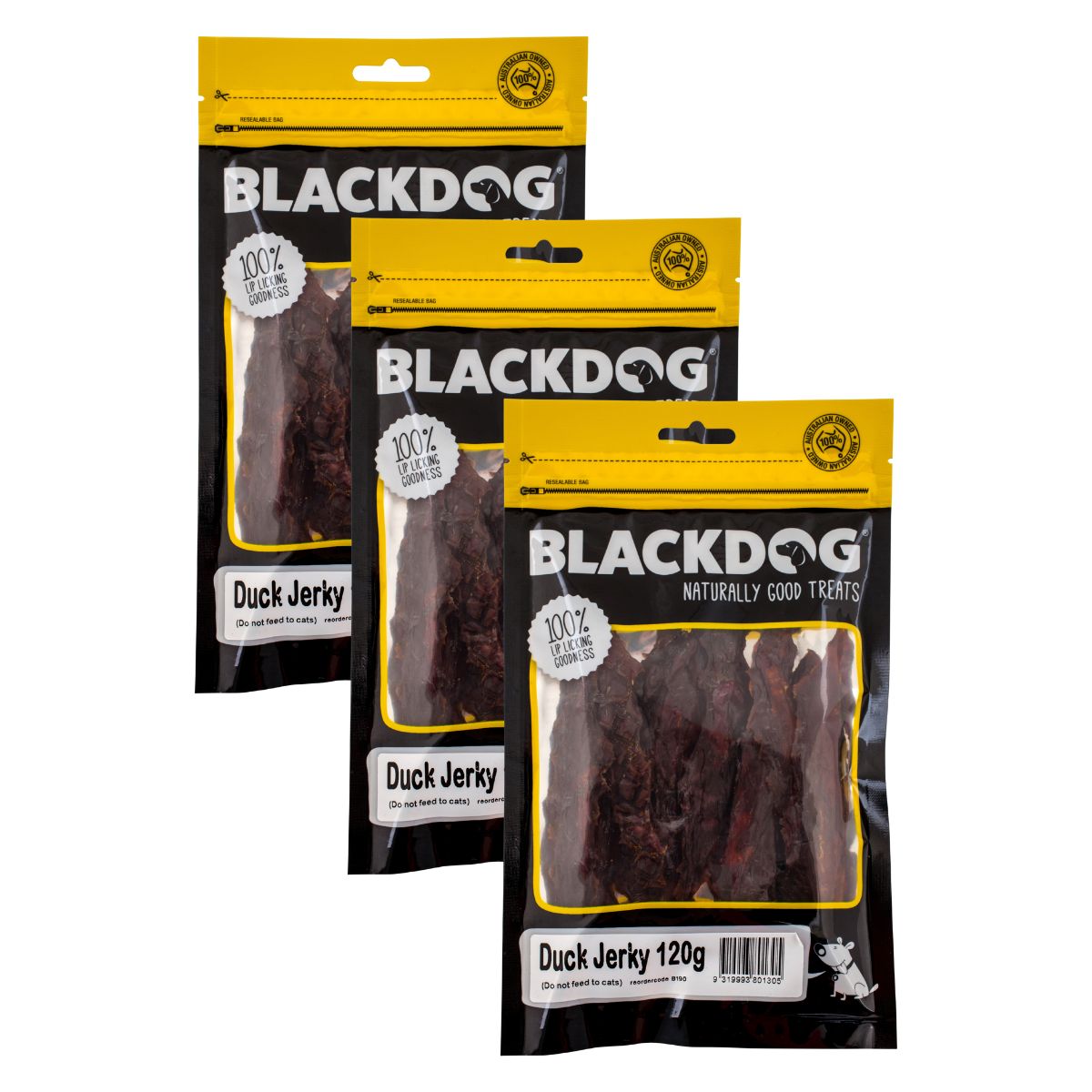 Blackdog Dog Treats Duck Jerkey 120g x3-1996005523660607489