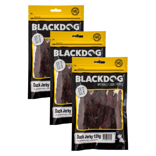 Blackdog Dog Treats Duck Jerkey 120g x3-1996005523660607489