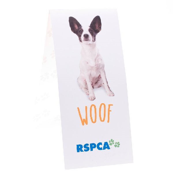 RSPCA Blank Card Meow & Woof New Design 2 10 cm x 21 cm