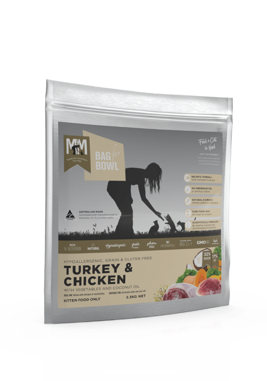 MFM Puppy Large GLF & GRF Kibble Turkey & Chicken 2.5kg