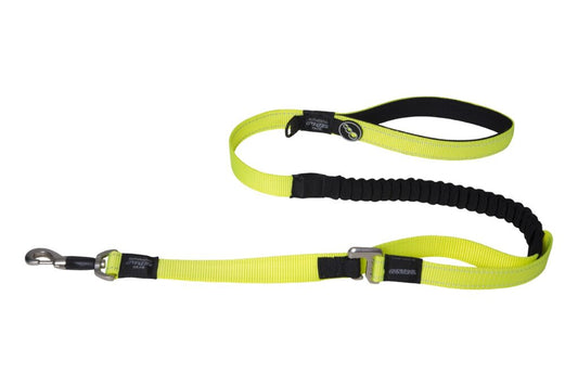 Control Dog Lead Dayglo Yellow  SNAKE - MEDIUM